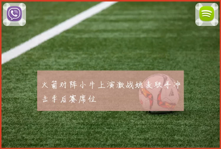 火箭对阵小牛上演激战姚麦联手冲击季后赛席位